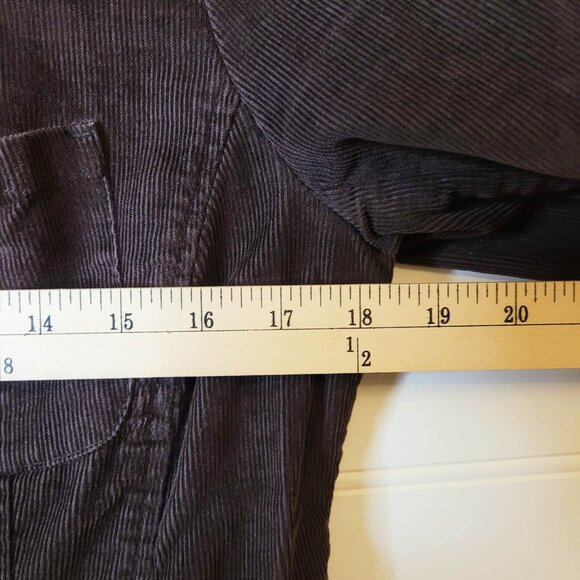 Talbots Blazer Womens Size 6 Brown Corduroy Elbow Patches Academia Preppy - Picture 4 of 11